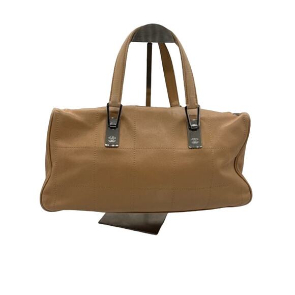 Chanel Chocolate Bar Design Tan Leather Shoulder Bag*GORGEOUS*EUC - Picture 9 of 16